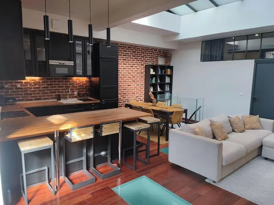 Loft Paris Centre Face Au Parc Des Buttes Chaumont Apartment